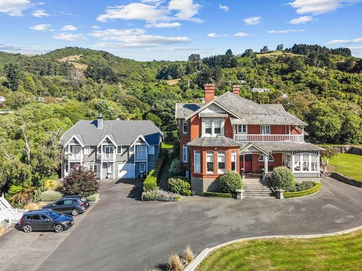 St Leonard's Lodge, at 1 Tui Street, in Dunedin, was built in 1907 by renowned architects Mason & Wales. Photo / Supplied