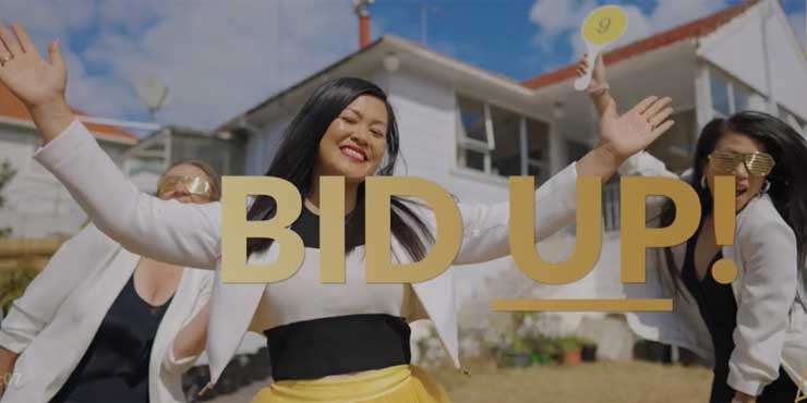 Linh Yee channels Bruno Mars in her marketing video for 9 Morrie Laing Avenue, in Mt Roskill, Auckland. Photo / Supplied