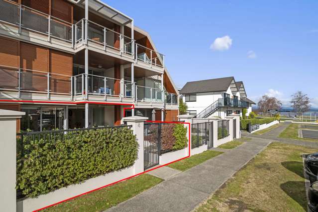 Ground level apartment in Taupo CBD