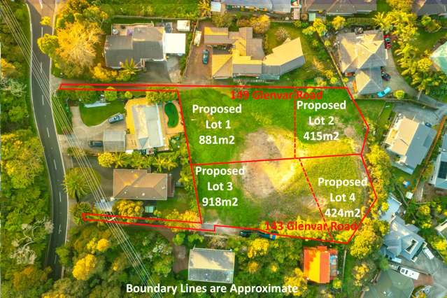 1296m2 Sea-View Section with RC SubDiv Application