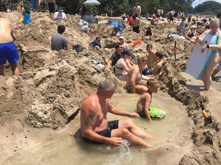 Hot Water Beach Top 10 Holiday Park is the latest New Zealand campground to be snapped up by Australian tourism chain Hampshire Holiday Parks. Photo / Facebook