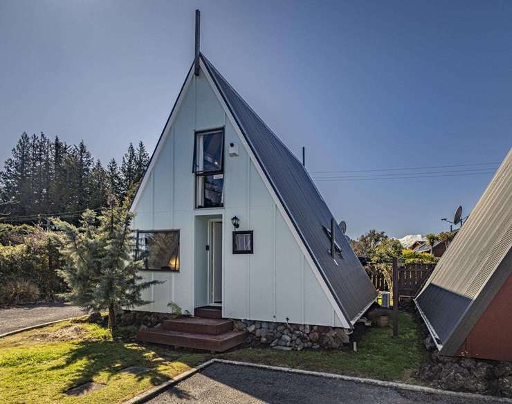 A standout A-Frame house on Glendale Road, in Whangarei, was snapped up last month. Photo / Supplied