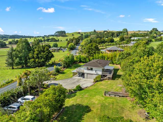 Spacious family home with rural views