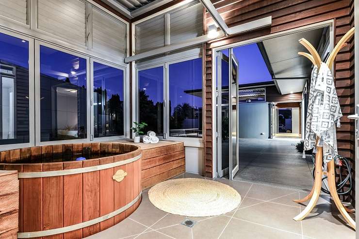 The expansive home at 3 Peninsula Point, in Huntington, is wheelchair friendly. Photo / Supplied