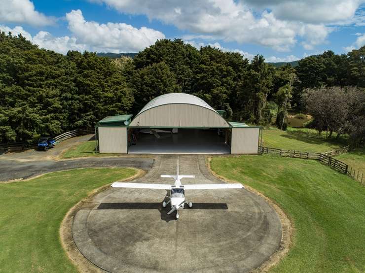 The 870m sealed airstrip at 1232A State Highway One is one for flying enthusiasts. Photo / Supplied