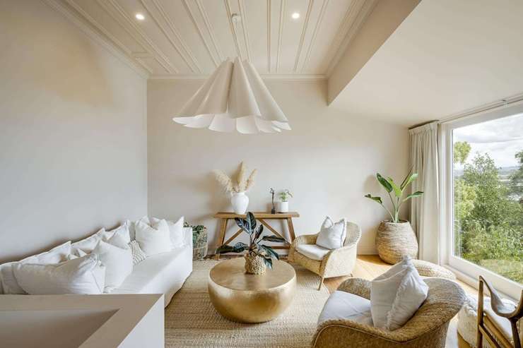 A meticulously renovated four-bedroom villa on Denholm Road, in Napier's Hospital Hill, is looking for a new owner. Photo / Supplied