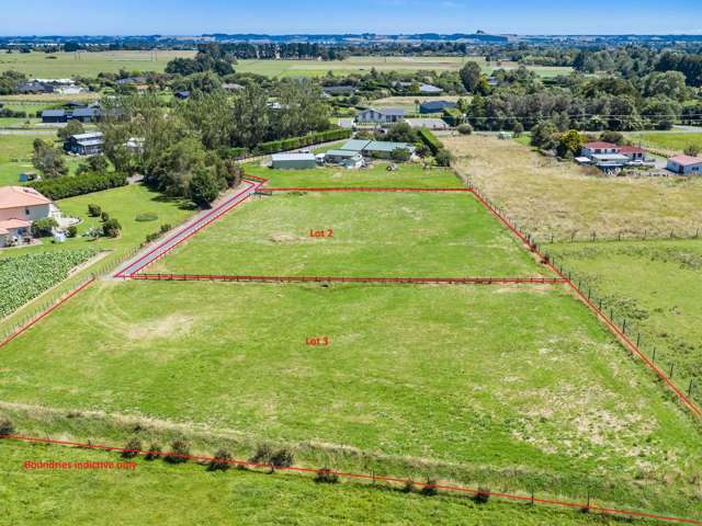 Build close to town. Two prime sections