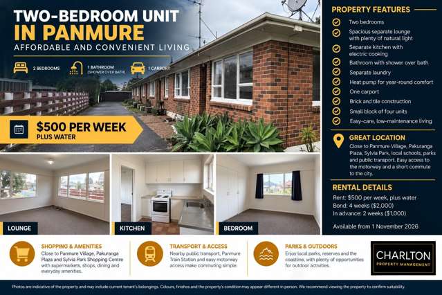 Comfortable, Convenient & Affordable