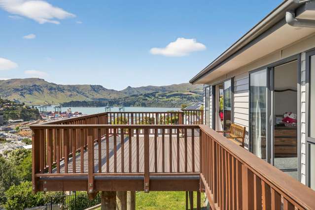 Post-Quake Home with Harbour and Hill Views