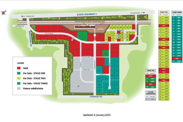Stage 1 - Land Parcels Available