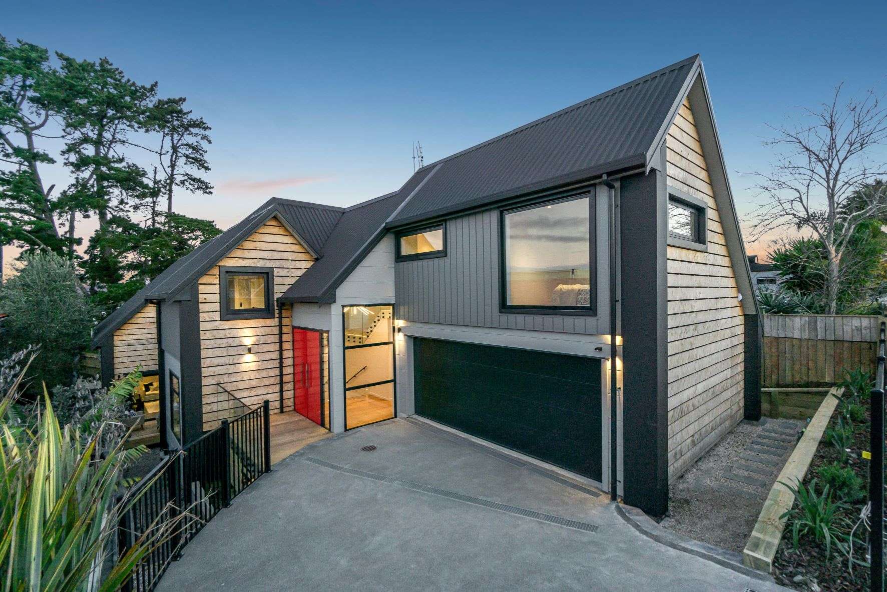 52A Silverton Avenue in Wai O Taiki Bay, Auckland has five bedrooms, two bathrooms and a double garage.