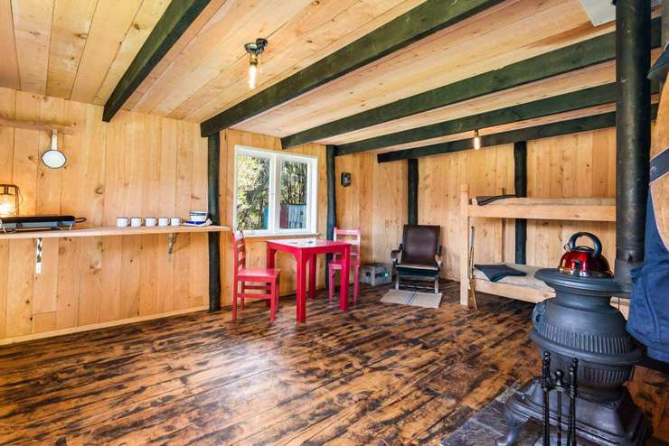 The hut at 320 Upper Waiwera Road, in Puhoi. The spot is a 45-minute drive from Auckland City. Photo / Supplied