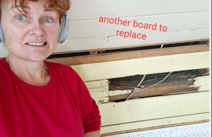 Janine and Brian Jones have listed their home for $545,000-plus after five years of renovation and restoration work. Photo / Supplied