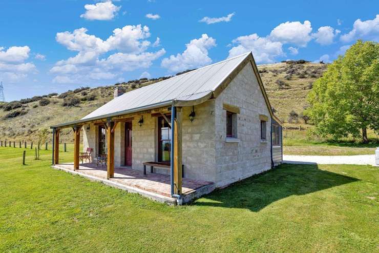 The recently updated Canterbury property at 1208 Karaka Road, on the hill above the Hurunui pub, features a wine cave, visitor amenities block and accommodation. Photo / Supplied