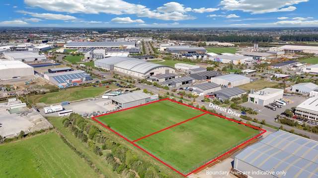 Premium industrial land with options