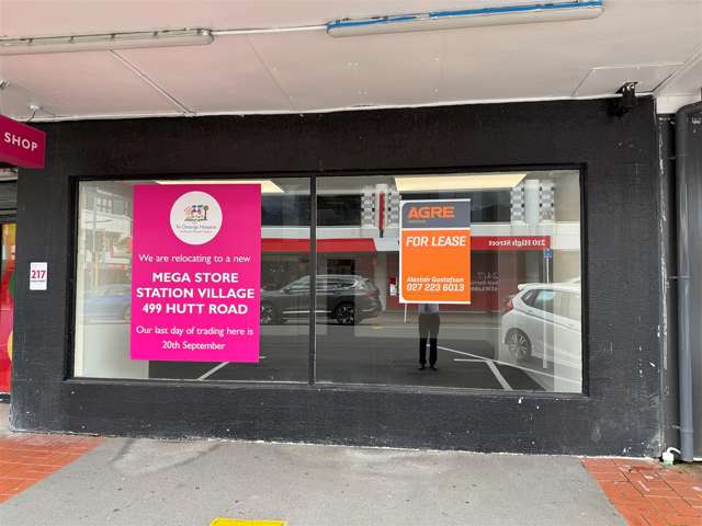 Right in the Line of a Small Retail Shopping Strip