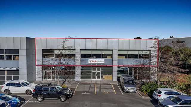 North-facing first floor office