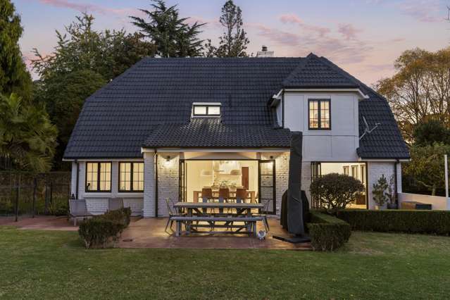 “French country” home, bountiful barn