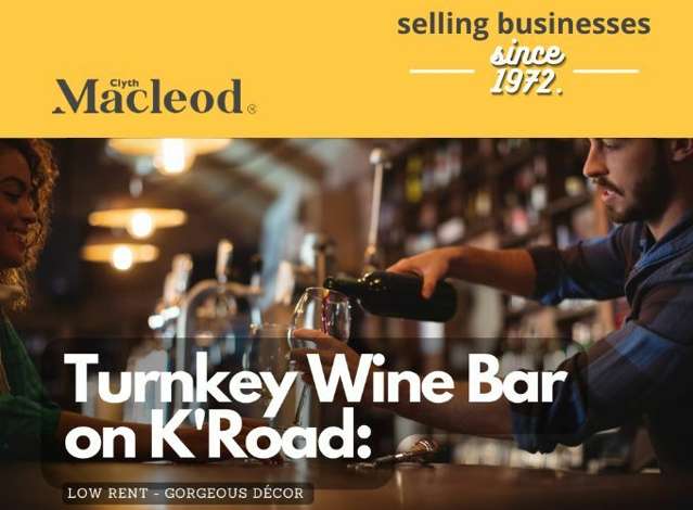 Own the Hottest Wine Bar on K'Road - (CML 11156)