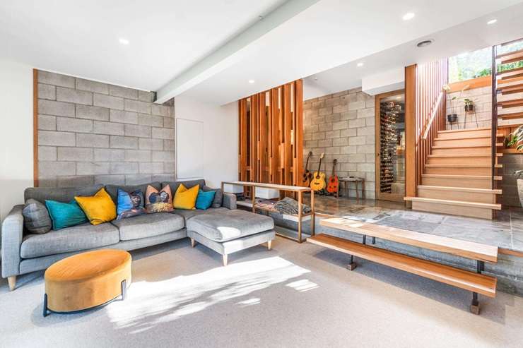 The cedar-and-concrete block house at 24 Crocus Place, in Auckland’s Remuera, was designed by architect David Allison, an associate of the famous Group Architects, in 1969. Photo / Supplied
