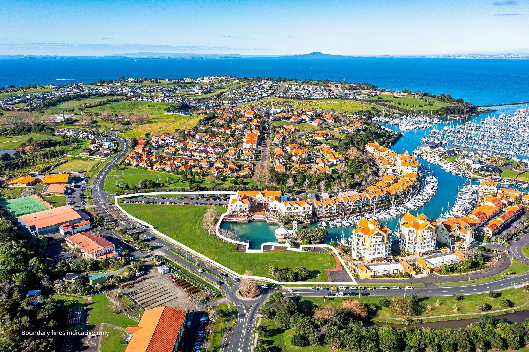 Prime waterfront site in Gulf Harbour