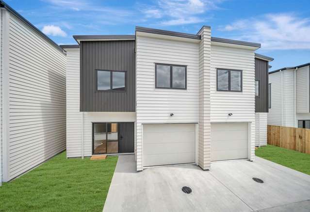 Brand New 3 Bedroom Townhouse in Papakura