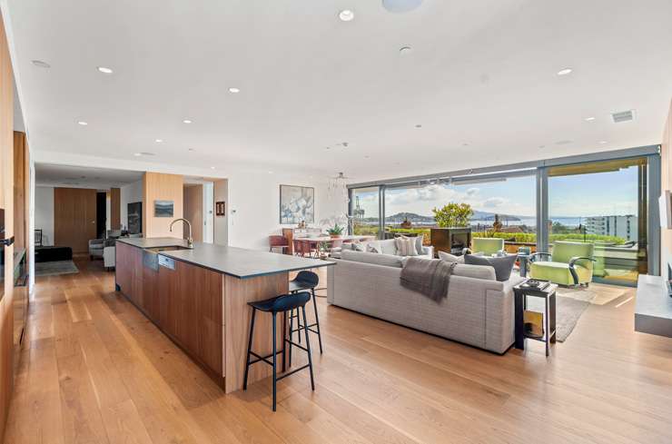 The auction for this striking four-bedroom home on Rangitoto Avenue, in Remuera, Auckland, was brought forward after the vendors accepted an offer of $4.5m. Photo / Supplied