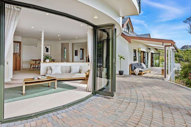 Castell Bach, at 16 James Clendon Place, in Russell, sits on land tied to New Zealand's historical roots. Photo / Supplied