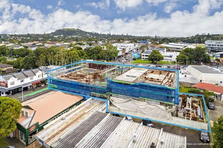 An apartment development on Manukau Road, in Epsom, was put up for mortgagee sale after building came to a halt. Photo / Supplied