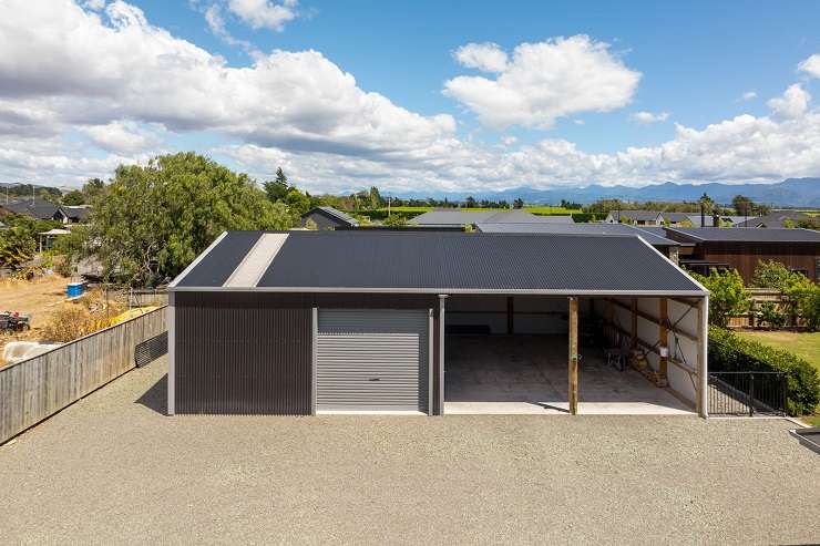 The four-bedroom, two-bathroom home on Birchwood Avenue in Burleigh, Blenheim, sold for an impressive $2.015m after a bidding war. Photo / Supplied