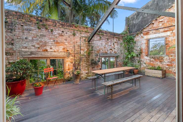 The three-bedroom apartment on Church Street, in Devonport, Auckland, is one of three in the former power station. Photo / Supplied