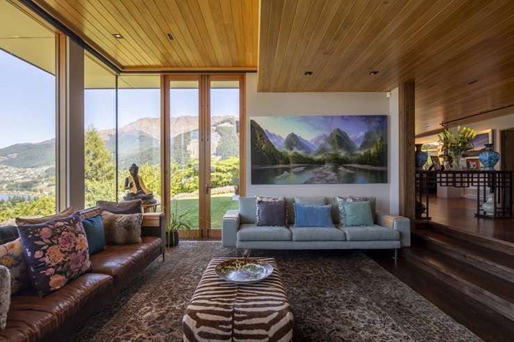 The four-bedroom home for sale at 27 Edinburgh Drive, in Queenstown Hill, Queenstown, is described as an architectural “masterpiece”. Photo / Supplied