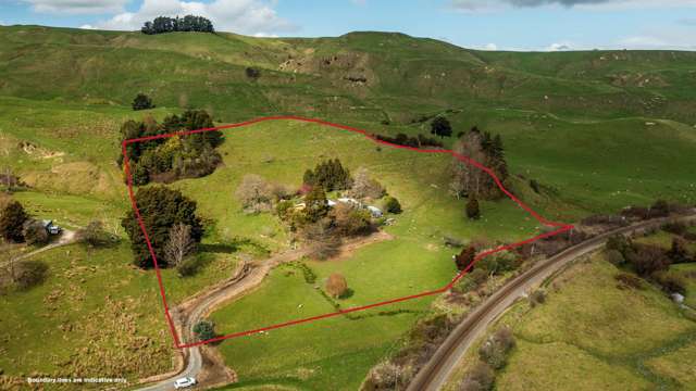 3ha+ lifestyle block - three-bedroom home and shed