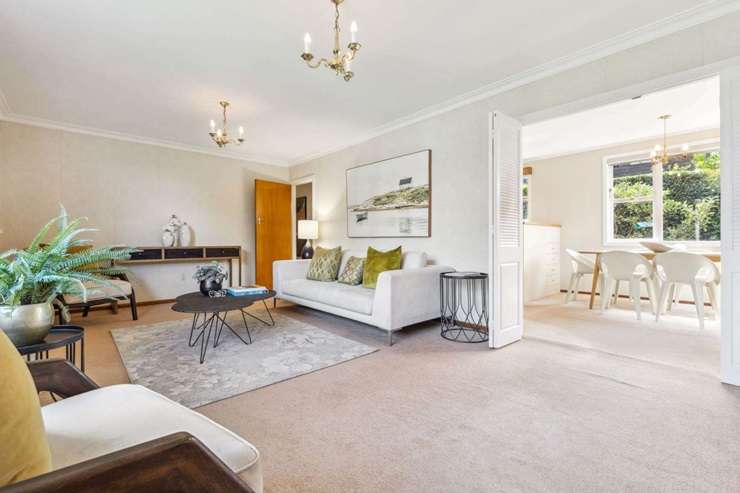 A dated four-bedroom, two-bathroom home on Disraeli street, in Epsom, Auckland, attracted 10 registered bidders. Photo / Supplied