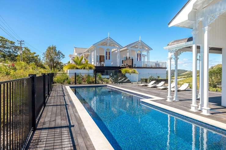 A luxury lodge on 1.52ha in the gated Matiatia Estate, on Waiheke Island, sold for over <img2m this summer. Photo / Supplied