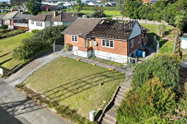 Fire damaged property on 591sqm