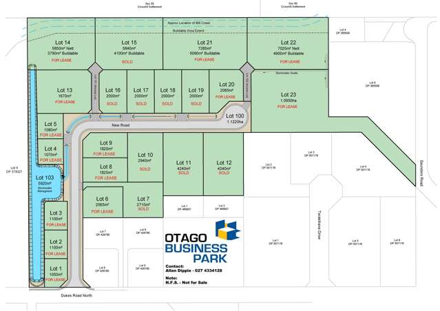 Industrial Sections Available for Lease