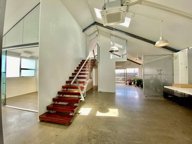 Kingsland office with deck