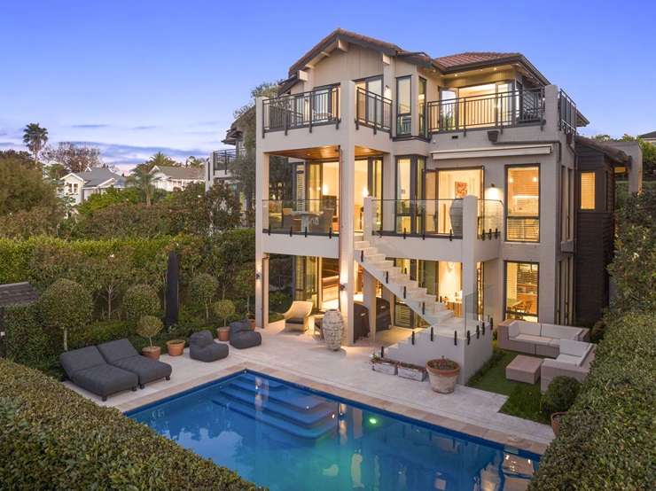 The five-bedroom trophy home at 81 Arney Road, in Auckland's Remuera, has been updated by its owners, Nick Grayston and his artist wife Hélène Bizouerne. Photo / Supplied