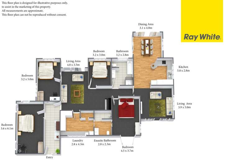 Archived floor plan at 1/625 Peacockes Road · archived listing