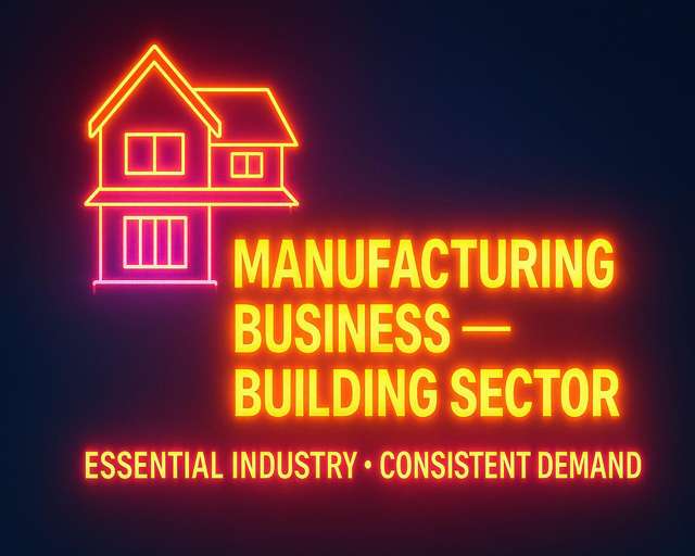 PROFITABLE MANUFACTURING BUSINESS BUILDING SECTOR